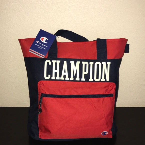 champion tote bag red